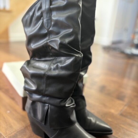 Oasis Society The Thea - Fold Over Black Boots - 8.5 - Picture 4 of 9
